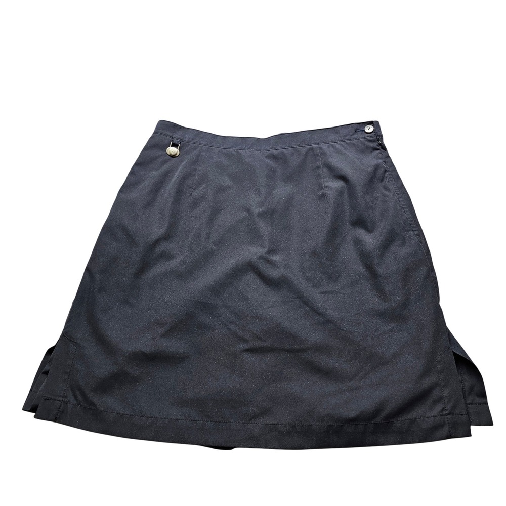 Liz Claiborne LizGolf Skort Womens 12 Navy Blue Golf Sport Athletic Active Skirt